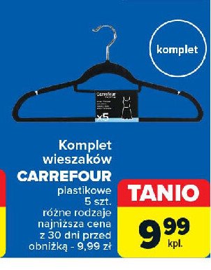 Wieszaki Carrefour promocja