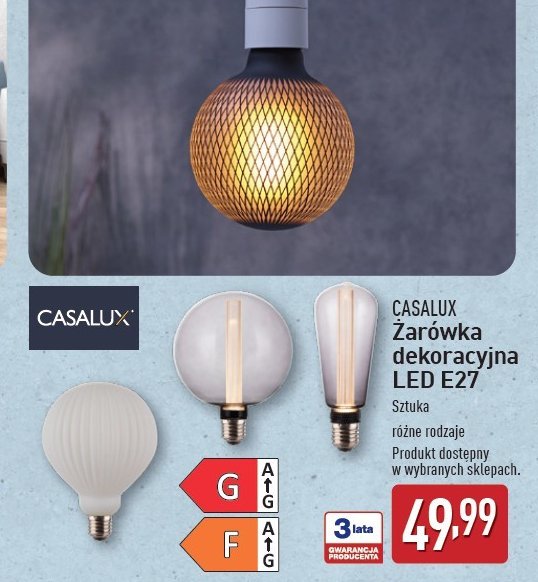 Żarówka led e27 Casalux promocja w Aldi