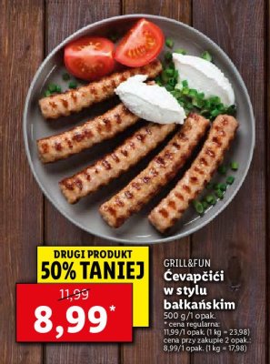 Cevapcici Grill and fun promocja