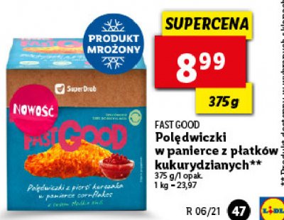 Pol臋dwiczki w panierce z p艂atk贸w kukurydzianych Superdrob promocja