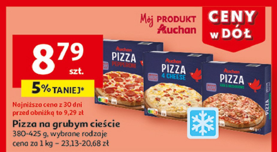 Pizza 4 sery Auchan promocja