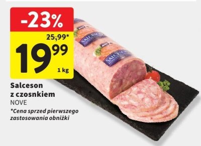 Salceson z czosnkiem Nove promocja w Intermarche