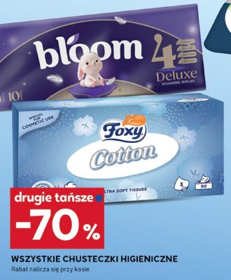 Chusteczki higieniczne promocja w Stokrotka