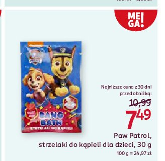 Strzelaki do kąpieli psi patrol promocja