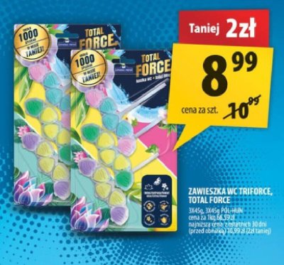 Zawieszka WC Triforce, Total Force 1x40g, 1x40g Polban promocja w Arhelan