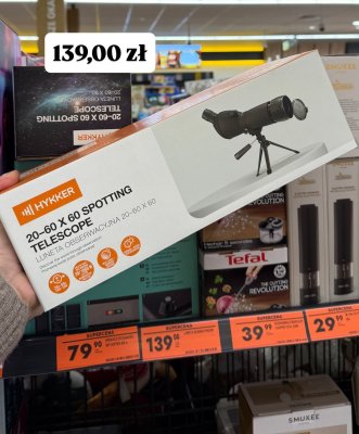 Luneta obserwacyjna 20-60 x 60 promocja w Biedronka