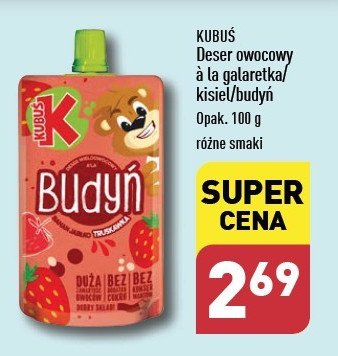 Budyń banan - jabłko - truskawka Kubuś promocja