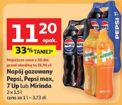 Napój gazowany 2x 1,5 l 7up promocja w Auchan