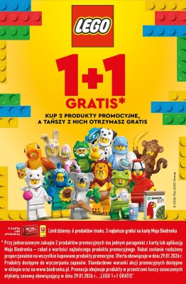 Klocki 1+1 GRATIS promocja w Biedronka