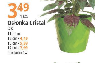 Os艂onka cristal 18 x 17 cm O.k. promocja