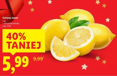 Cytryny promocja w Lidl