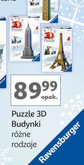 Puzzle budowlane 3d Ravensburger promocja