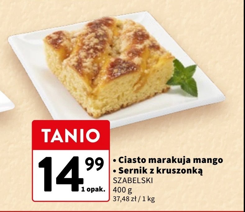 Ciasto z marakują i mango Cukiernia szabelski promocja