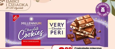 Czekolada mleczna Chocolate Cookies promocja w Dino