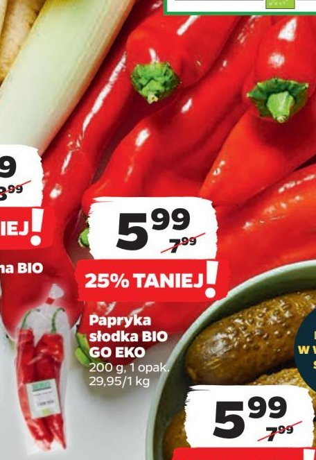 Papryka słodka Go eko promocja w Netto