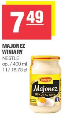 Majonez Winiary Nestle promocja w SPAR