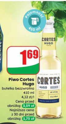 Piwo Cortes Hugo  promocja w Dino