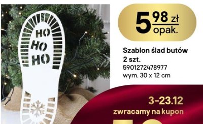 Szablon ślad butów 2 szt. 30 x 12 cm promocja w Castorama