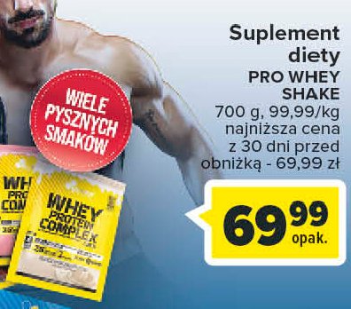 Suplement diety wanilia OLIMP SPORT NUTRITION PRO WHEY SHAKE promocja