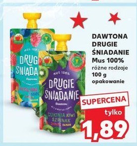 Mus cukinia kiwi szpinak Drugie śniadanie promocja w Kaufland