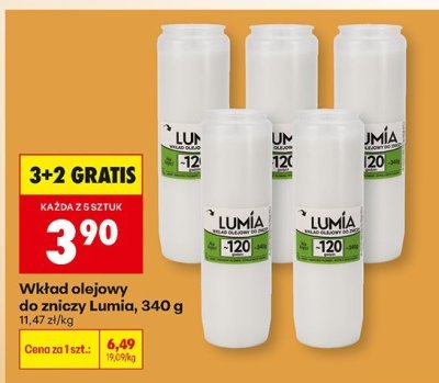 Wkład olejowy do znicza, 340 g promocja w Biedronka