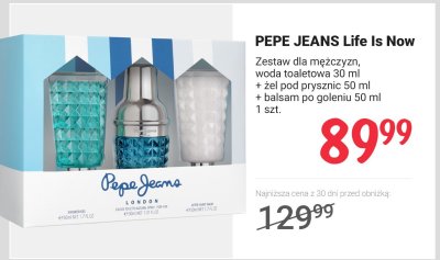 Zestaw dla mężczyzn Life Is Now  promocja w Rossmann