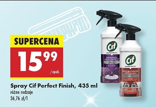 Spray osad z kamienia Cif perfect finish promocja