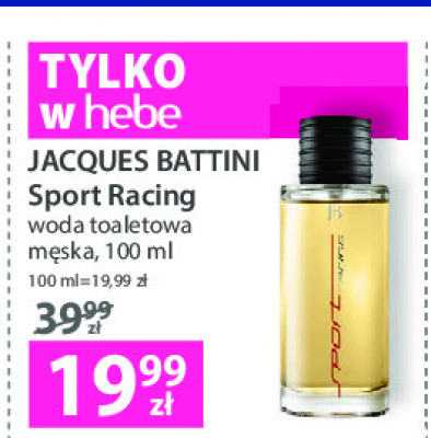 Woda toaletowa Jacques battini sport racing promocja
