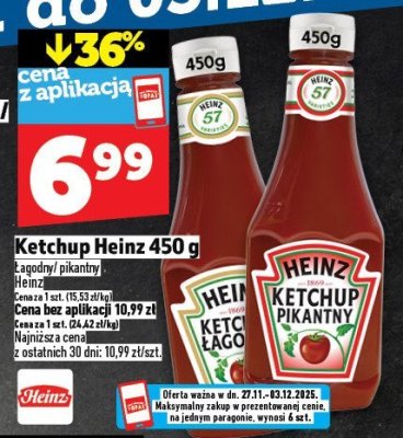 Ketchup Heinz 450 g promocja w TOPAZ