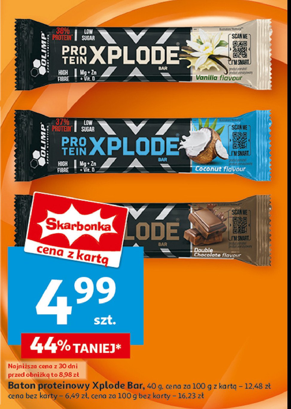 Baton proteinowy xplode czekoladowy Olimp sport nutrition promocja