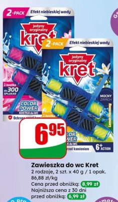 Zawieszka do WC Kret Color Power promocja w Dino