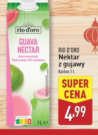 Nektar z gujawy Rio d'oro promocja w Aldi