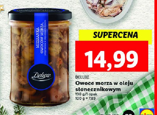Owoce morza w oleju s艂onecznikowym Deluxe promocja