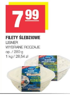 Filety Śledziowe LISNER promocja w SPAR