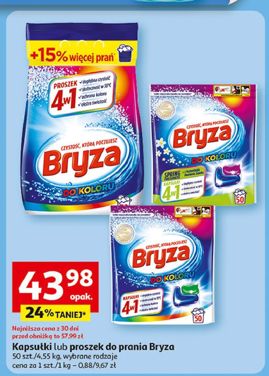Kapsułki do koloru 4w1 Bryza promocja w Auchan