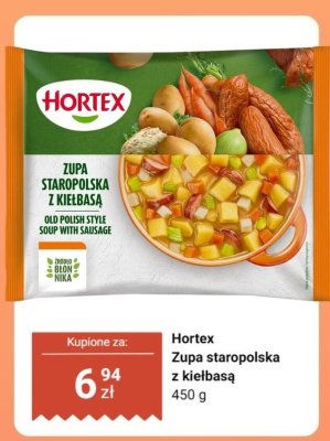Zupa staropolska z kiełbasą Hortex promocja w Dino