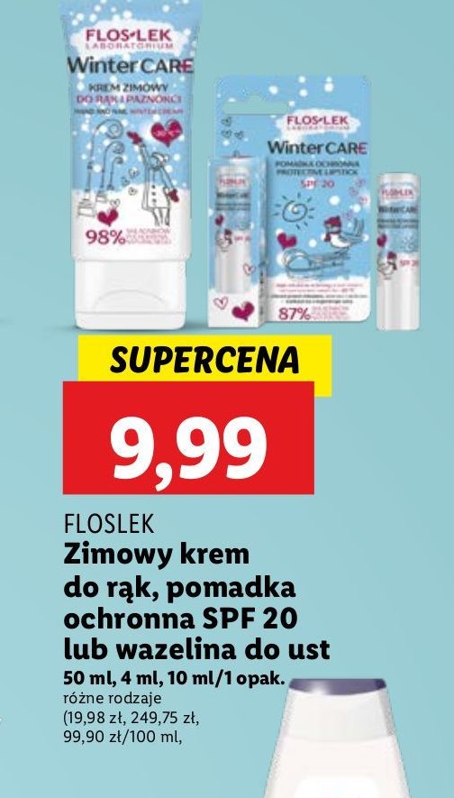 Krem zimowy do rąk i paznokci Floslek winter care promocja w Lidl