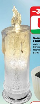 Świeczka akrylowa LED z bateriami promocja w Dino