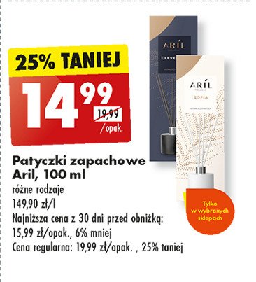 Pachnące patyczki sofia Aril exclusive promocja