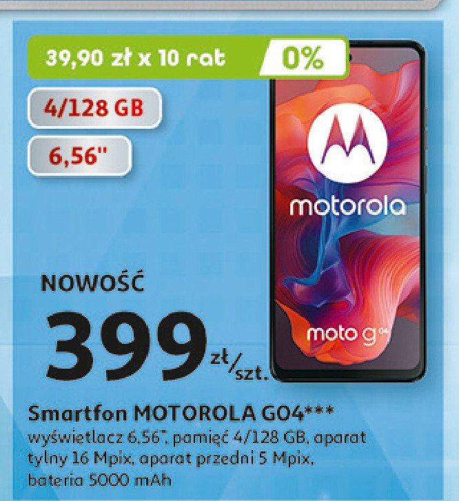 Smartfon g04 Motorola promocja