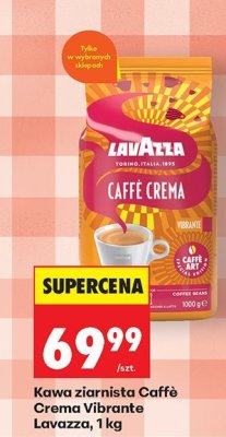 Kawa ziarnista Caffè Crema Vibrante 1 kg promocja w Biedronka