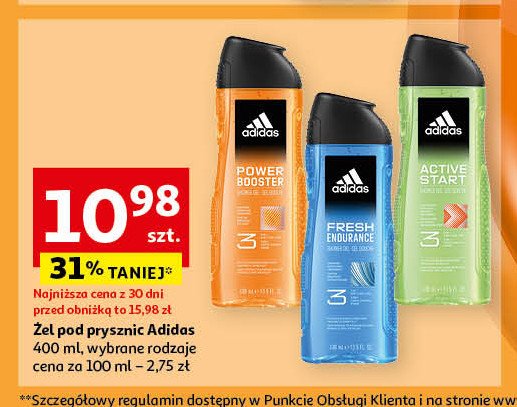 Zel pod prysznic Adidas men active start promocja