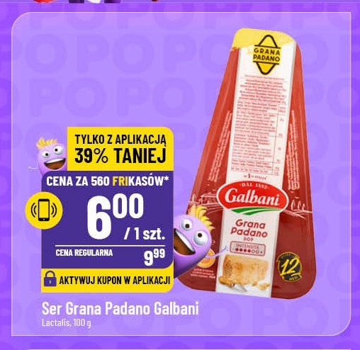 Ser grana padano Galbani promocja