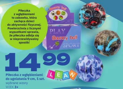 Piłeczka z wgłębieniami do ugiatania 9 cm promocja w Twój Market