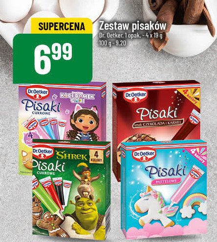 Pisaki cukrowe koci domek gabi Dr. oetker promocja