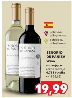 Wino czerwone półsłodkie SENORIO DE PANIZA promocja