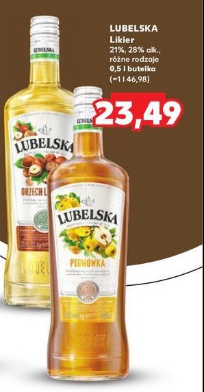 Likier 25 % Lubelska pigwówka promocja w Kaufland