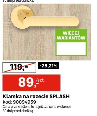 Klamka na rozecie SPLASH promocja w Leroy Merlin