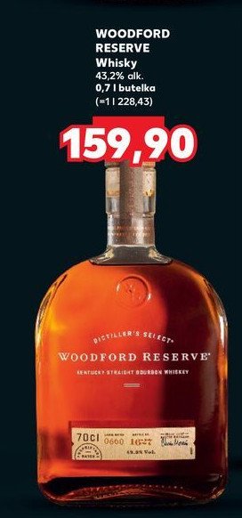 Bourbon WOODFORD RESERVE promocja w Kaufland