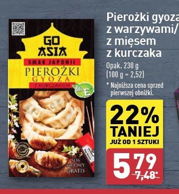 Pierożki gyoza z warzywami Go asia promocja